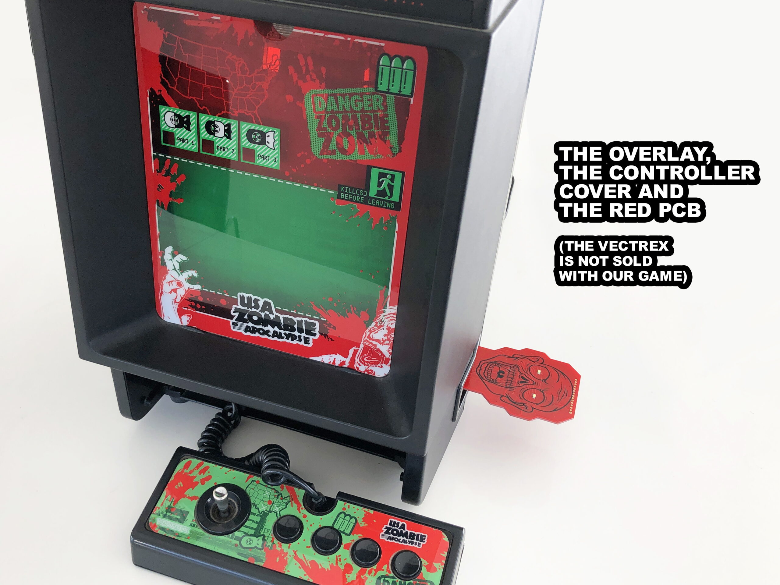 USA ZOMBIE Apocalypse – Red PCB Edition | Homebrew Game for Vectrex - Image 8