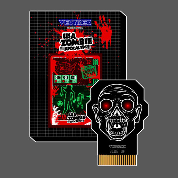 USA ZOMBIE Apocalypse - Black PCB - Vectrex Game