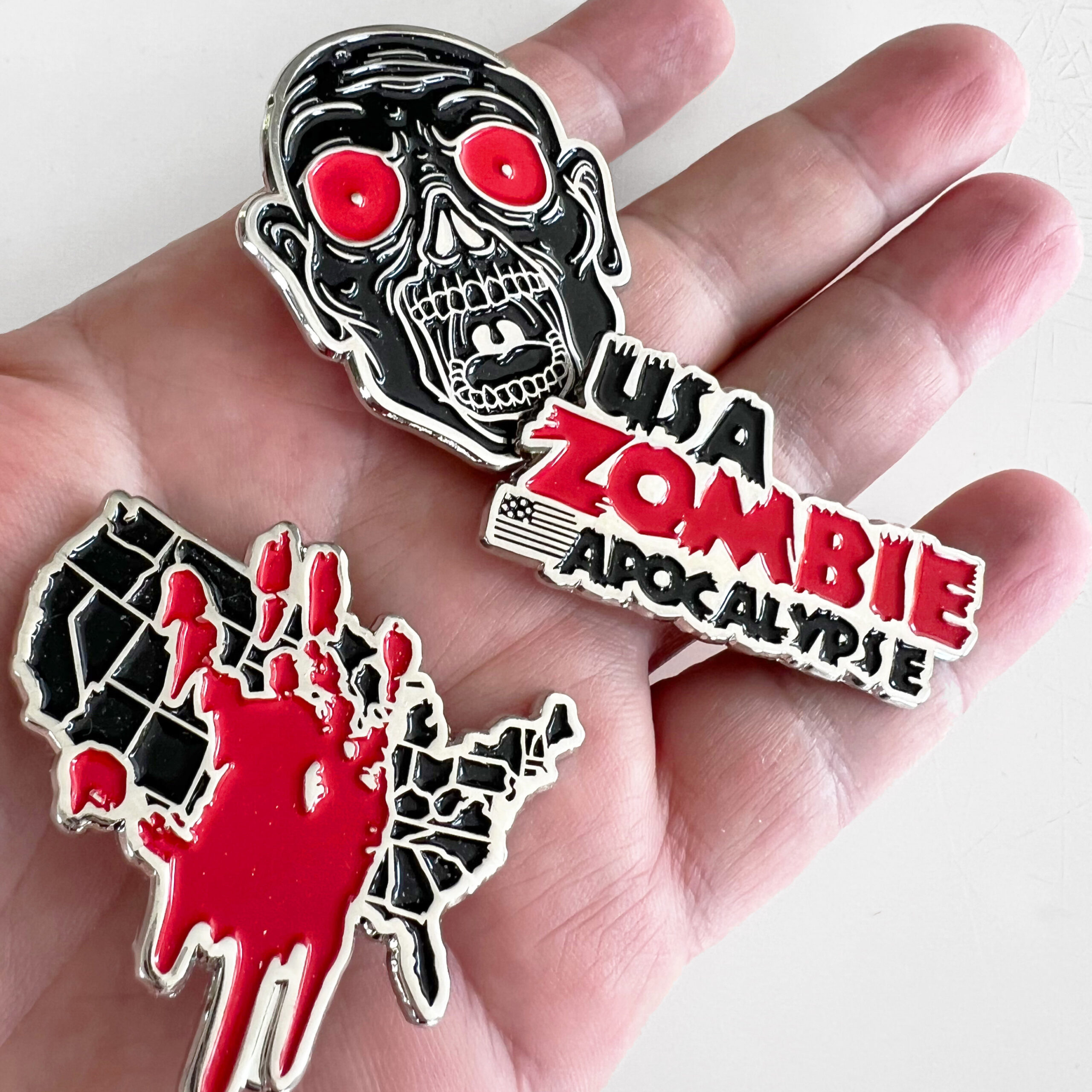 Ultimate Vectrex Games + Collector Pins Pack - USA ZOMBIE Apocalypse Red & Black - JAPAN ZOMBIE Apocalypse - Dark Alien in Deep Space Solaris & Teria versions - Image 12