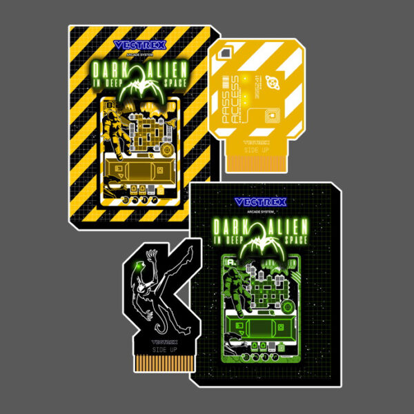 Pack Dark Alien in Deep Space: Solaris & Teria Vectrex Games