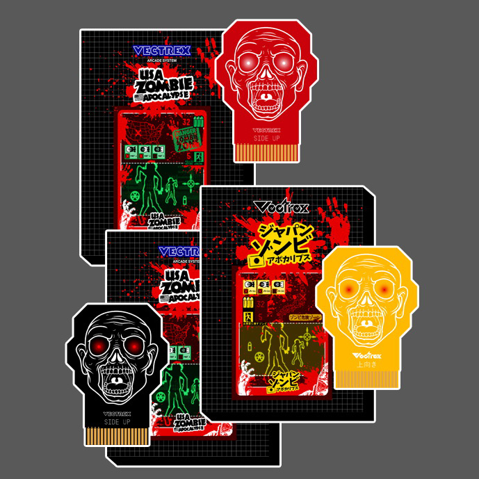 Pack ZOMBIE Apocalypse : USA ZOMBIE Apocalypse Red & Black, JAPAN ZOMBIE Apocalypse