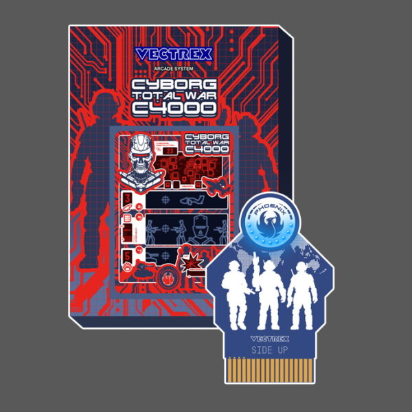 Cyborg  Total War C4000 – Humans Edition | Homebrew Game for Vectrex