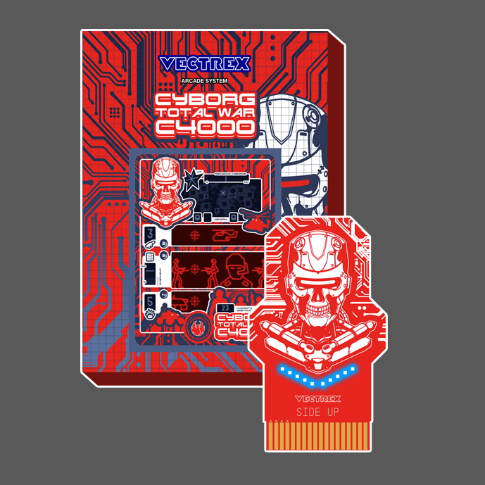 Cyborg  Total War C4000 – Machines Edition | Homebrew Game for Vectrex