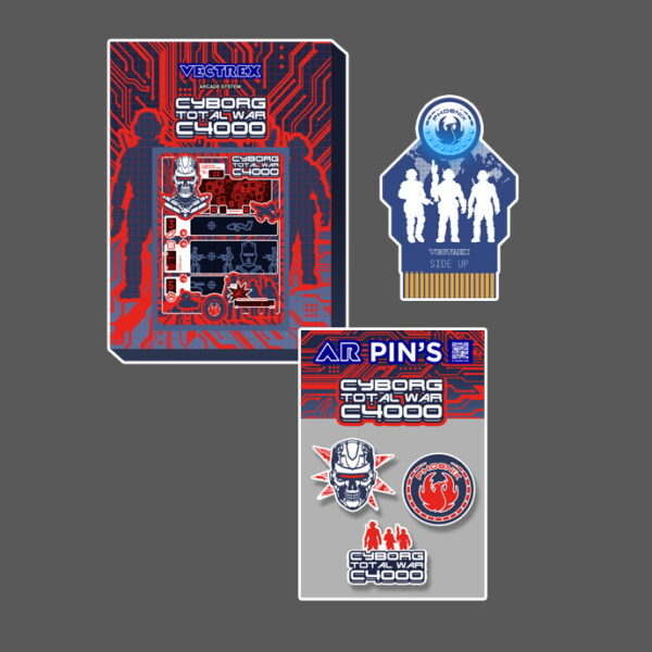 Pack Cyborg  Total War C4000 – Humans Edition + Collector Pins | Vectrex Bundle