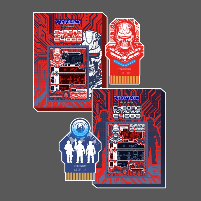 Pack Cyborg Total War C4000 – Humans & Machines Editions | Collector Bundle for Vectrex